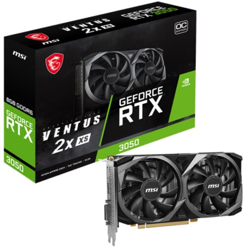 VGA MSI NVidia RTX 3050 VENTUS 2X XS 8G OC GDDR6 128bit, HDMI, DPx3, D0RTX3050VENTUS2XXS8GOC Cijene