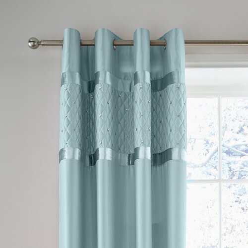 Catherine Lansfield Modra zavesa 168x229 cm &amp;ndash; Slike