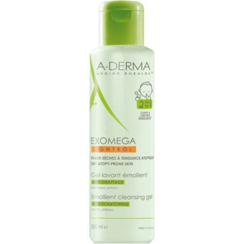 A-derma Exomega control penu&amp;scaron;avi gel 2u1, 500ml Slike