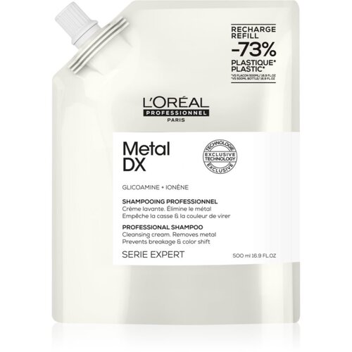 L&amp;acute;Or&amp;eacute;al Paris Serie Expert Metal DX Shampoo - Refill 500 ml Slike