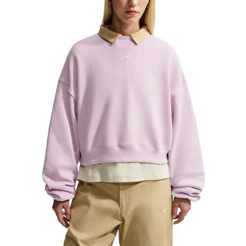 Nike W nk stdo flc mw os crop crew Cene