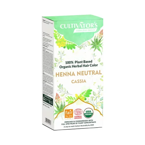 CULTIVATOR'S Organic Herbal Hair Color Neutral Henna
