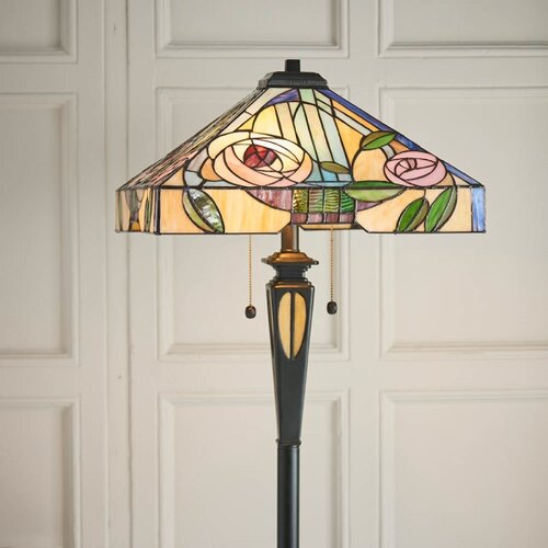  Endon 64383 - Stojeća lampa Tiffany WILLIOW 2xE27/60W/230V, prečnik 42,5 cm Slike