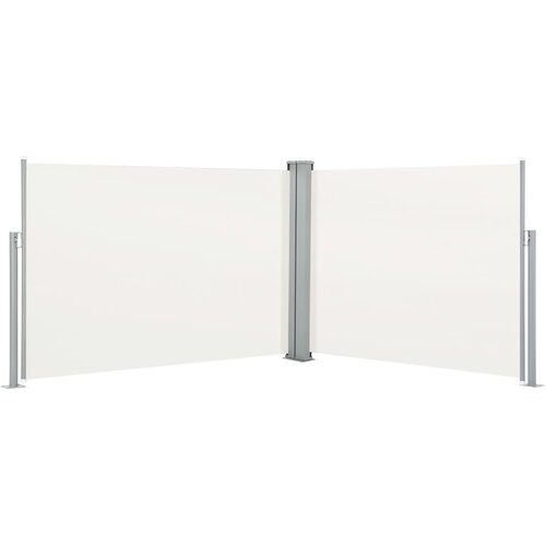 vidaXL Zložljiva stranska tenda krem 120x1000 cm Cene