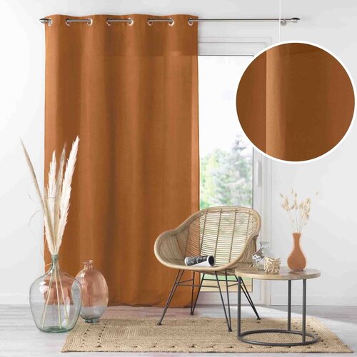 Douceur d int&amp;eacute;rieur Rjava zavesa iz mikrovlaken 140x280 cm Absolu &amp;ndash; Slike