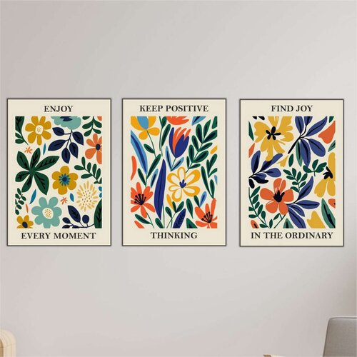 Wallity slika Mdf-00103, 40x90 cm, 3 dela Cene