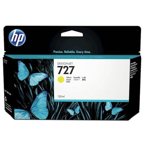 HP 727 originalna kartu&amp;scaron;a s črnilom, rumena, standardna zmogljivost 130 ml, pakiranje 1 kos Slike