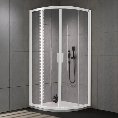 Kolpa San tuš kabina Venus WH/1 polukružna beli profol - R80x200cm Cene