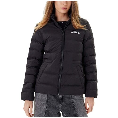 Karl Lagerfeld Puhovke LIGHTWEIGHT PUFFER JACKET Črna Slike