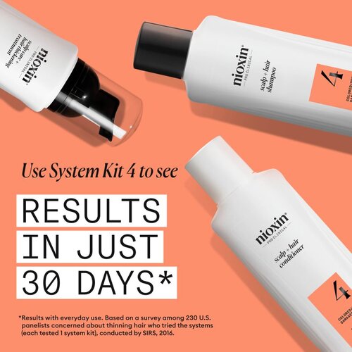 Nioxin System 4 Scalp + Hair Thickening Treatment tretman za izrazito rijetku, tanku i kemijski tretiranu kosu 100 ml Slike