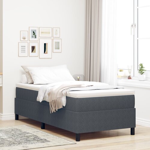 VidaXL Temno siva Tkanina 80 x 200 cm Enoposteljna postelja Pravokotna Slike