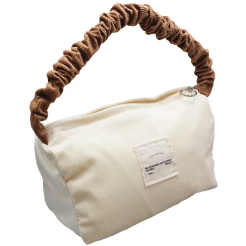 INF Ženska torbica iz velveta za pazduho velike prostornine White, (21671297) Cene