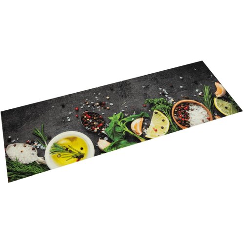 vidaXL Kuhinjska preproga pralna začimbe 45x150 cm žamet Cene