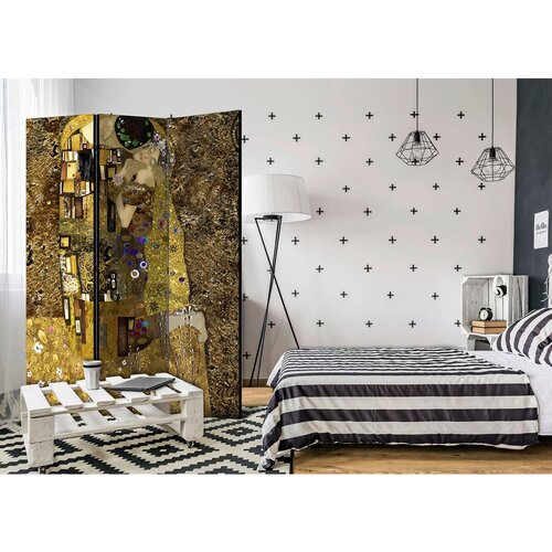 Artgeist Paravan Golden Kiss, 3-Delni, Enostranski Slike