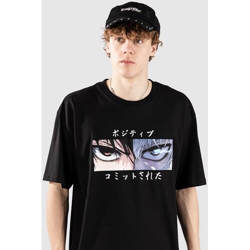 Redefined Rebel CCAnime Oversized Fit T-shirt black Cene