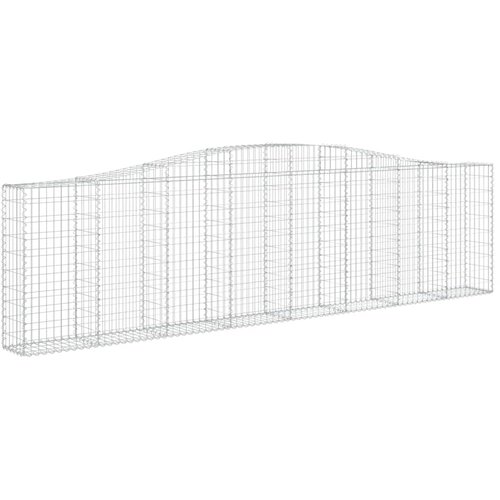  Lučne gabionske ko&amp;scaron;are 2 kom 400x30x100/120cm pocinčano željezo Slike