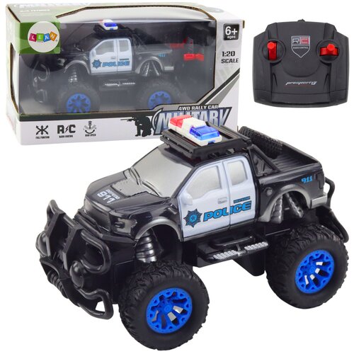Policijski auto na daljinsko upravljanje BW RC 1:20 - crni Slike