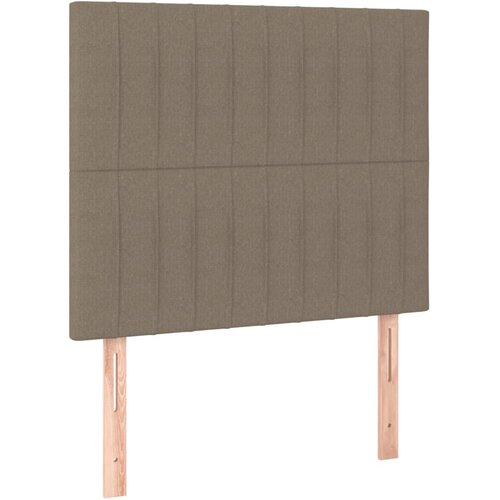  Okvir za krevet bez madraca smeđesivi 90x190cm od tkanine Slike