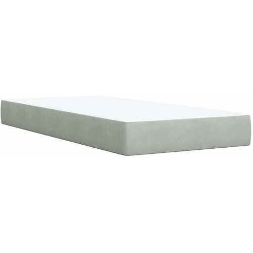  Box spring krevet s madracem svjetlosivi 80 x 200 cm bar&amp;scaron;unasti Slike