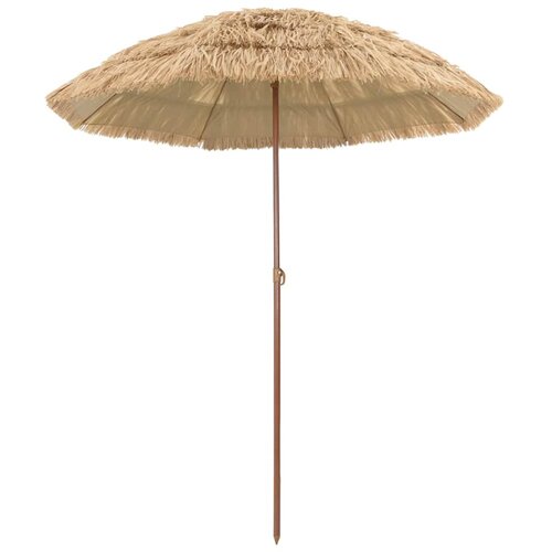 vidaXL Plažni dežnik Rjava Ø 160 x 196 cm Jeklo Cene