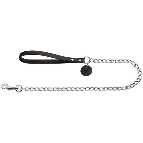 Hunter vodilica za pse metalna 18 mm/110 cm, koža crna Cene