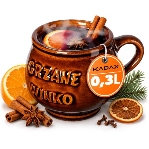 KADAX vrček za kuhano vino z ročajem 300 ml keramična posoda za kuhano vino, (5000351687) Cene