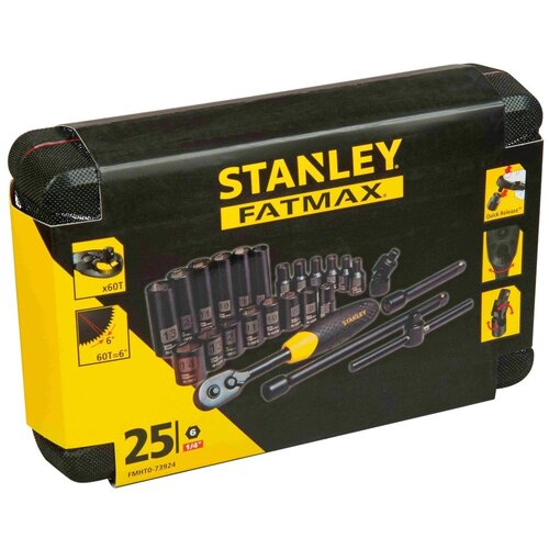 Stanley FMHT0-73924 25 djelna garnitura ključeva 1/4&amp;quot; Slike