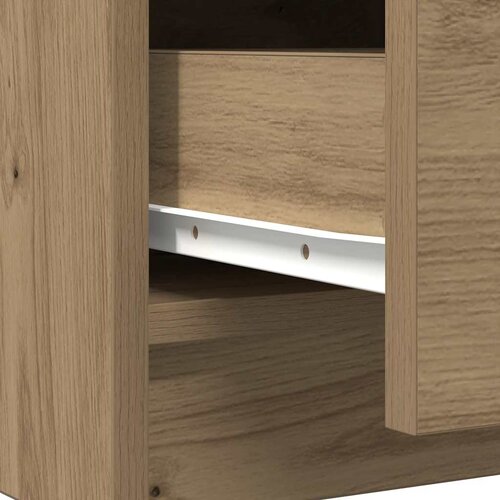  Komoda s ladicama artisan hrast 71x35x65 cm konstruirano drvo Smeđa Slike