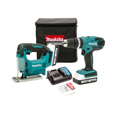 Makita aku set bu&amp;scaron;ilica i ubodna pila DK18113X1 Slike