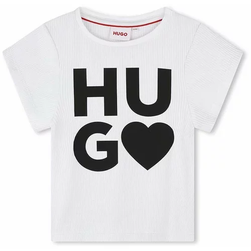 Hugo Dječja majica kratkih rukava boja: bijela