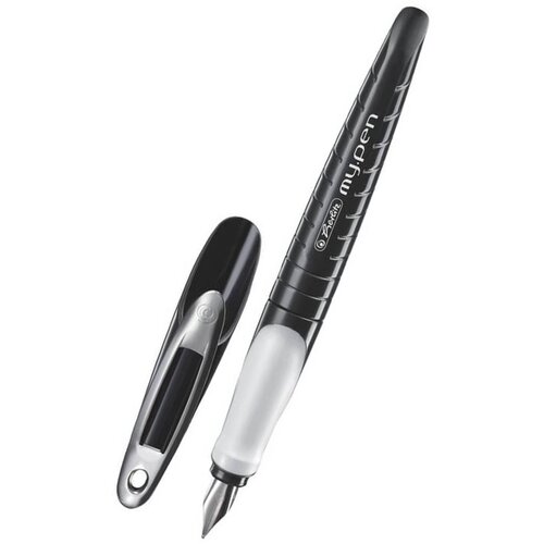 Herlitz Nalivno pero My pen + črnilni vložek, Black-White Slike