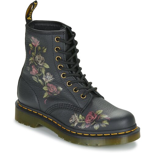 Dr. Martens 1460 Decayed Roses Classic Tumbled Nappa Crna Slike