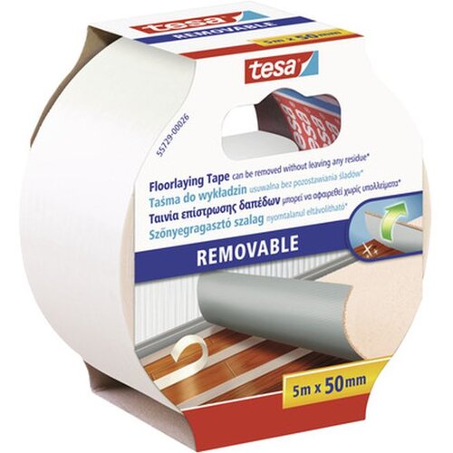 Tesa Obojestranski lepilni trak (tkanina, 55 m x 50 mm, bel) Cene