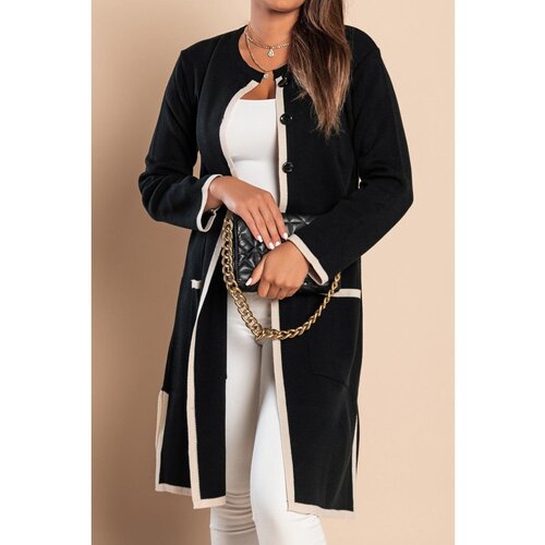 Fenzy Pleteni Kardigan S Gumbima, Crni Cijene