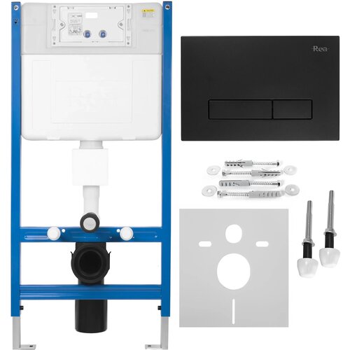 Rea Komplet za predstensko namestitev WC K011A-Q z gumbom HD Black Cene