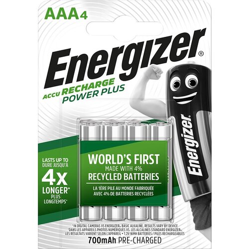 Energizer BATTERY Accu Recharge Power Plus 700 mAh AAA HR3/4 Rechargeable, 4 pieces Cijene