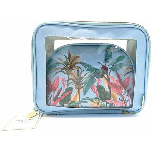 Danielle Beauty Komplet kozmetičnih torbic Botanical Palm Blue 2-pack