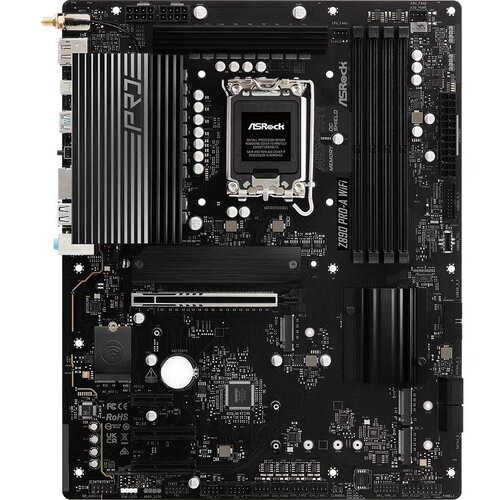 AsRock MB Z890 PRO-A WIFILGA1851, 4xDDR5, 4xM.2, 4xSATAHDMI, DP, Thunderbolt USB4, ATX, RAID Slike
