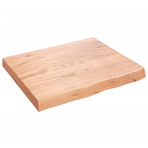 vidaXL Stenska polica svetlo rjava 60x50x6 cm trdna hrastovina Cene