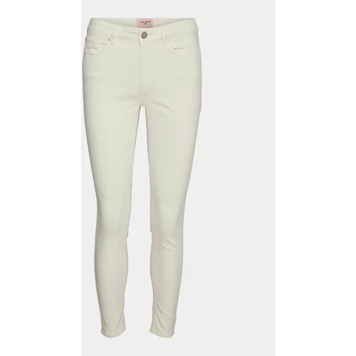 Vero_Moda Jeans hlače Flash 10307571 Écru Skinny Fit