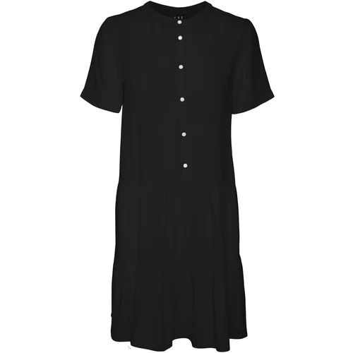 Vero Moda Dolga srajca 'BUMPY' črna