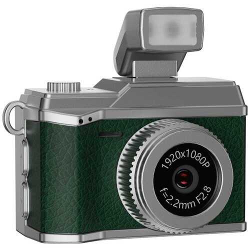 INF Mini Retro Kamera z Bliskavico: 1080P HD Video, Vintage Stil, Prenosni Snemalnik Green, (5000098848) Cene