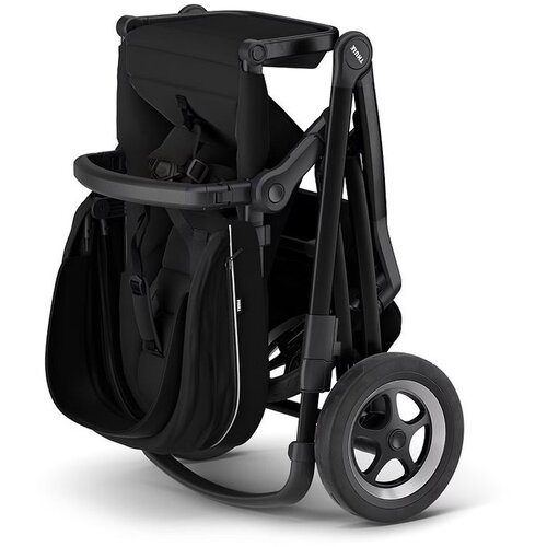 Thule Sleek crni okvir crna dječja kolica Slike