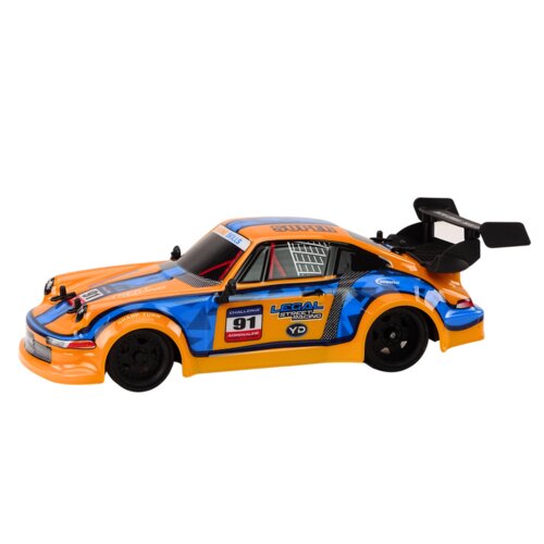 Rc Auto na daljinsko upravljanje - 1:16 - Gumeni kotači - Narančasta boja Slike
