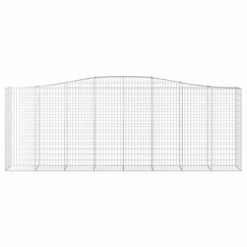  Lučne gabionske ko&amp;scaron;are 9 kom 400x50x140/160cm pocinčano željezo Slike