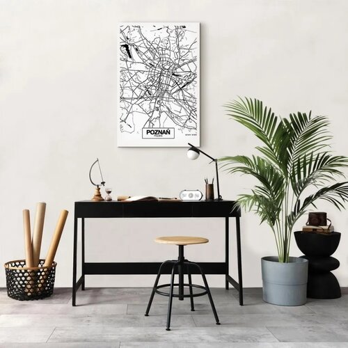  Slika - City Plan: Poznan (1 Part) Vertical 80x120 Premium Print Slike