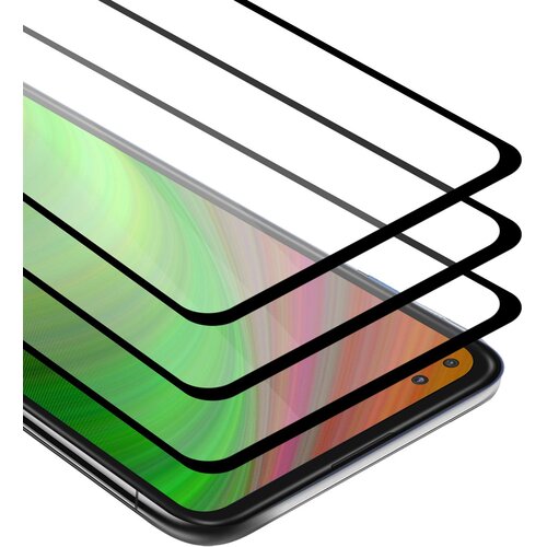 Cadorabo Motorola MOTO G 5G PLUS - Za&scaron;čitna folija v transparentno s čarno - 3-pack Kaljeno steklo za za&scaron;čito zaslona s trdoto 9H in 3D dotikom, (20547964) Cene