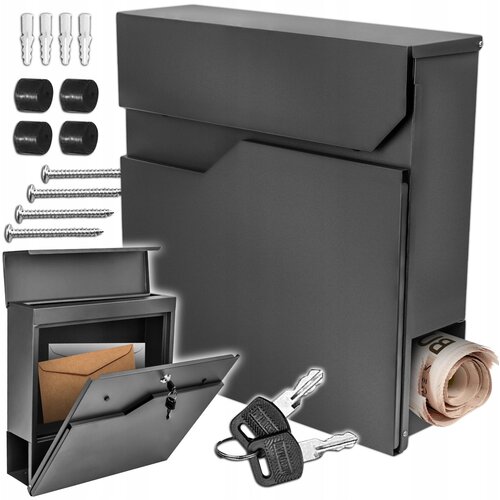  Moderan vodootporan po&amp;scaron;tanski sandučić s utorom za novine antracit X8 AKCIJA Slike