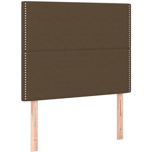 Maison Chic Posteljno vzglavje - Vzglavna omarica 2 kosa temno rjavo 80x5x78/88 cm blago, (22077361) Slike