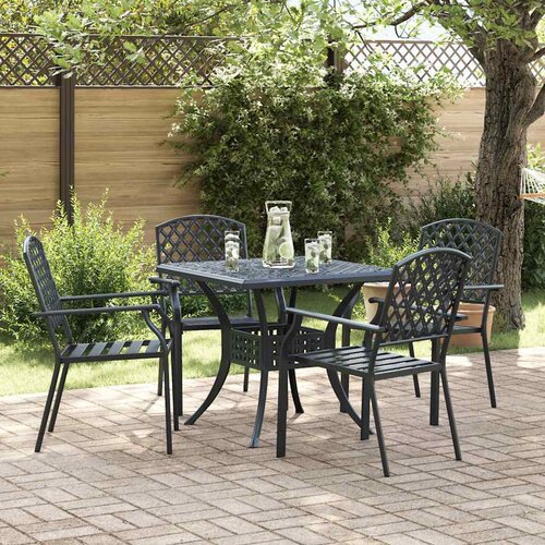 vidaXL Stol 4 pcs Antracit 56 x 65 x 89cm Jeklo Cene